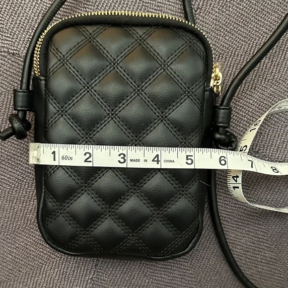 NWOT Black Quilted Crossbody Bag - Picture 5 of 5